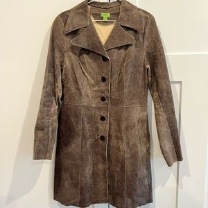 Vintage brown lightweight leather jacket Size M